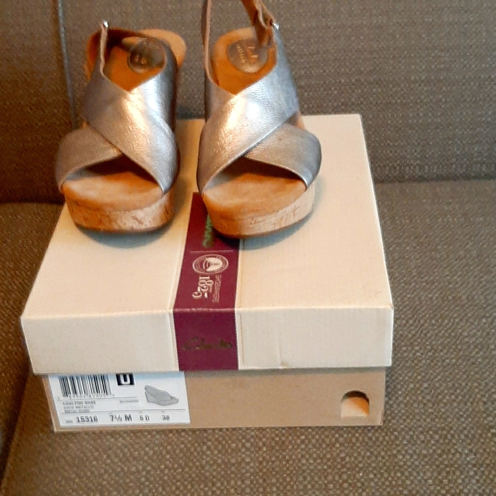 Clarks wedge shoes
